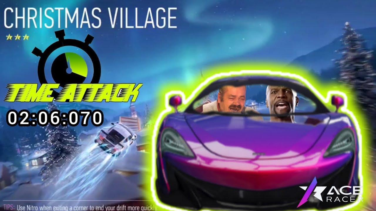 ACE Racer , Christmas Village Time Attack But McLaren 600LT