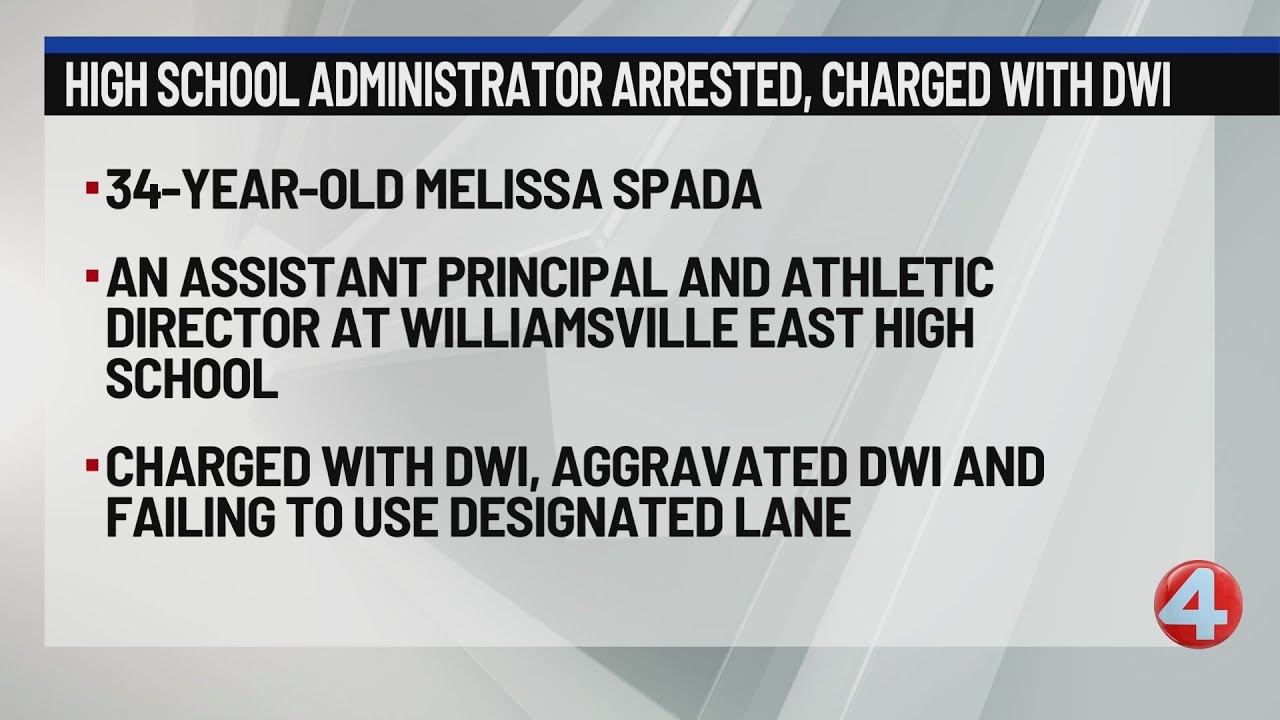 Williamsville East assistant principal charged with DWI
