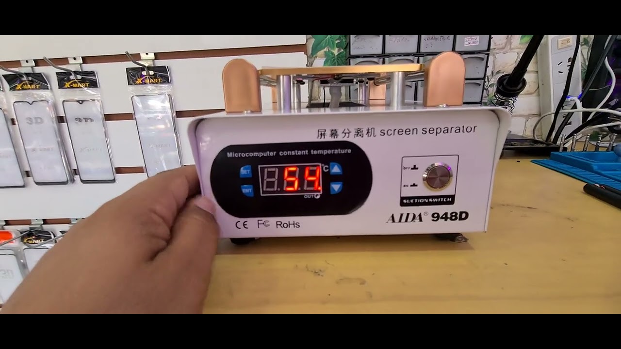 COMO USAR A SEPARADORA DE VIDRO AIDA 948D.