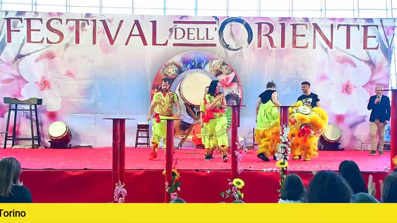 LIVE - Danza del leone sui pali - Festival dell'Oriente TORINO