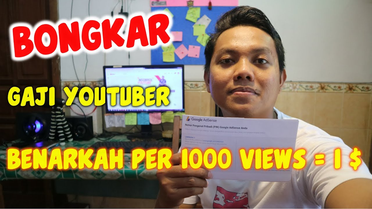 BERAPAKAH PENDAPATAN YOUTUBER PER 1000 VIEWS ? Penghasilan Gw Per Seribu View di YouTube !