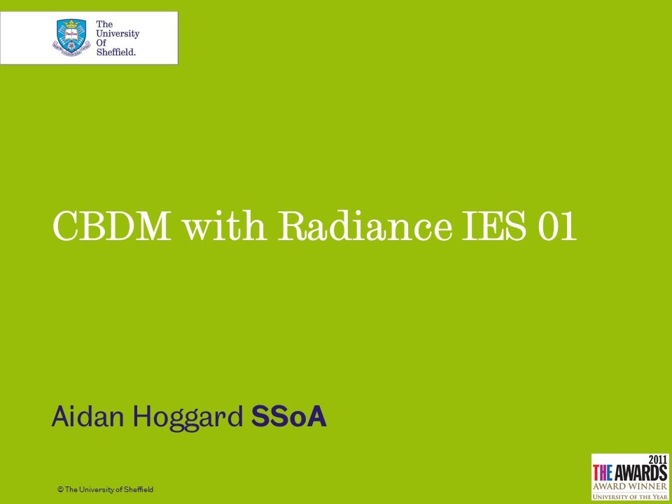 CBDM with Radiance IES 01