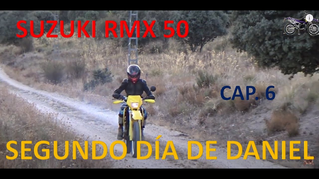 Suzuki RMX 50. Cambio aceite caja de cambios y segundo día de prueba de Daniel con la moto. Cap. 6.