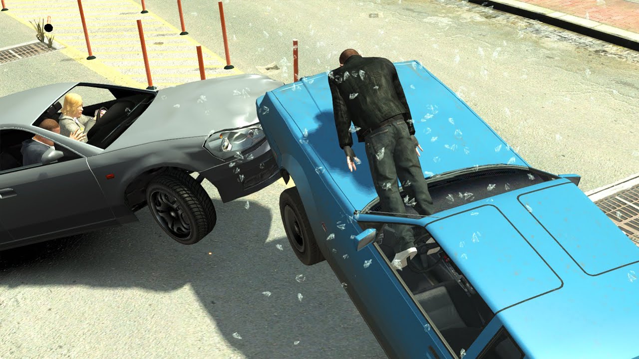 No Seatbelt Car Crashes #12 - GTA 4 (Euphoria Ragdolls)