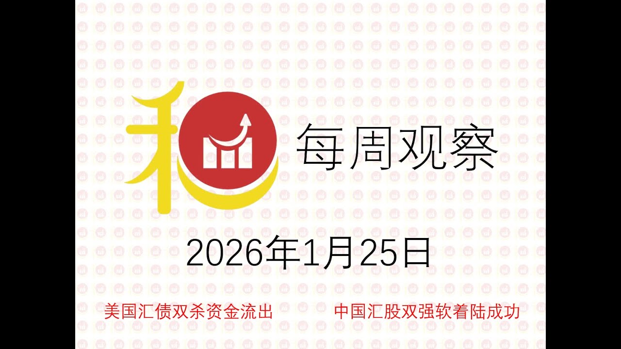 和气投资生财有道每周观察20260125