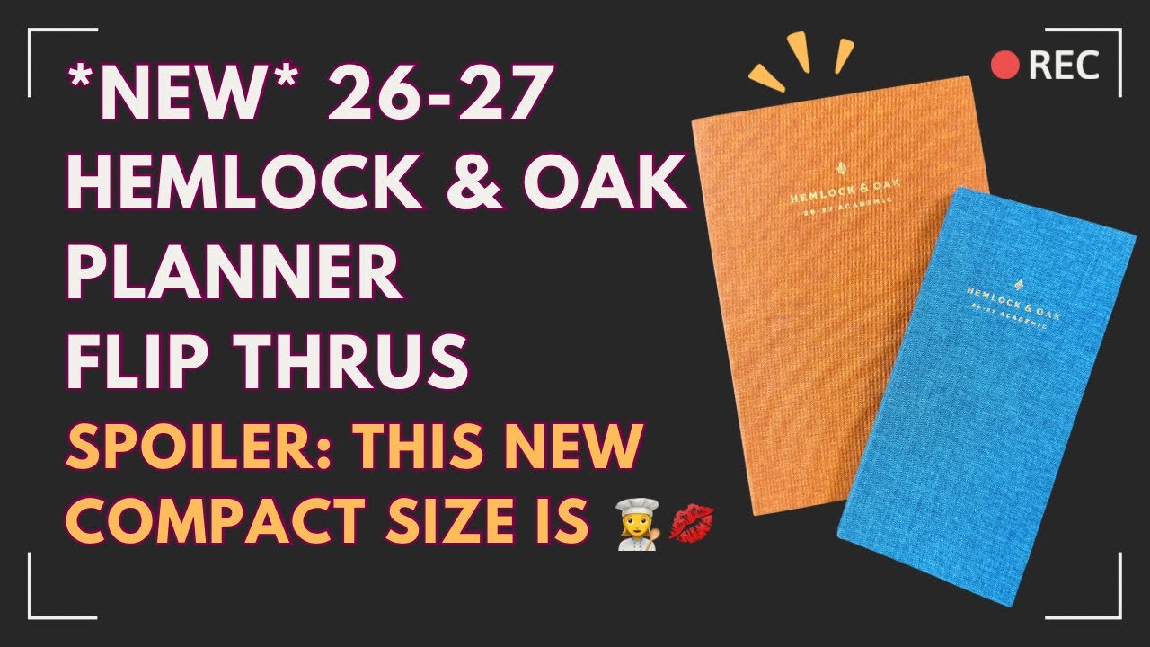 Обзор академических ежедневников Hemlock and Oak | Размеры A5 и Compact