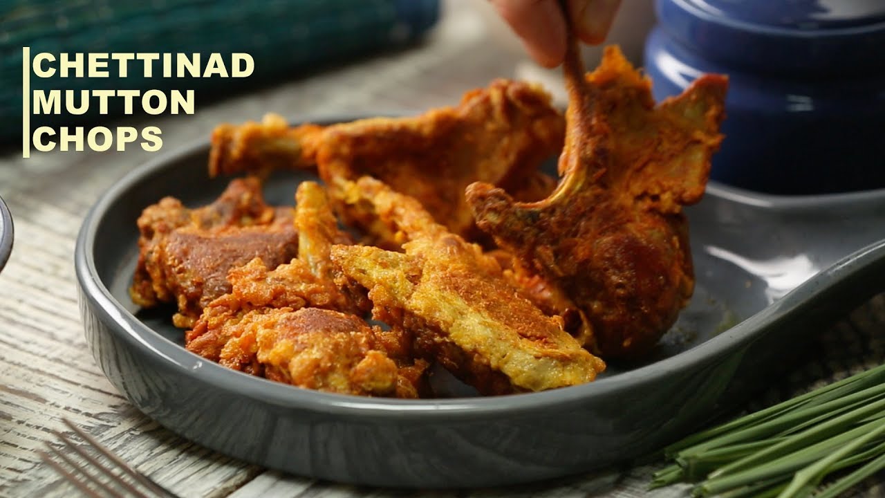 Chettinad Mutton Chops Recipe | How to make easy Mutton Chops at Home | Lamb Chops