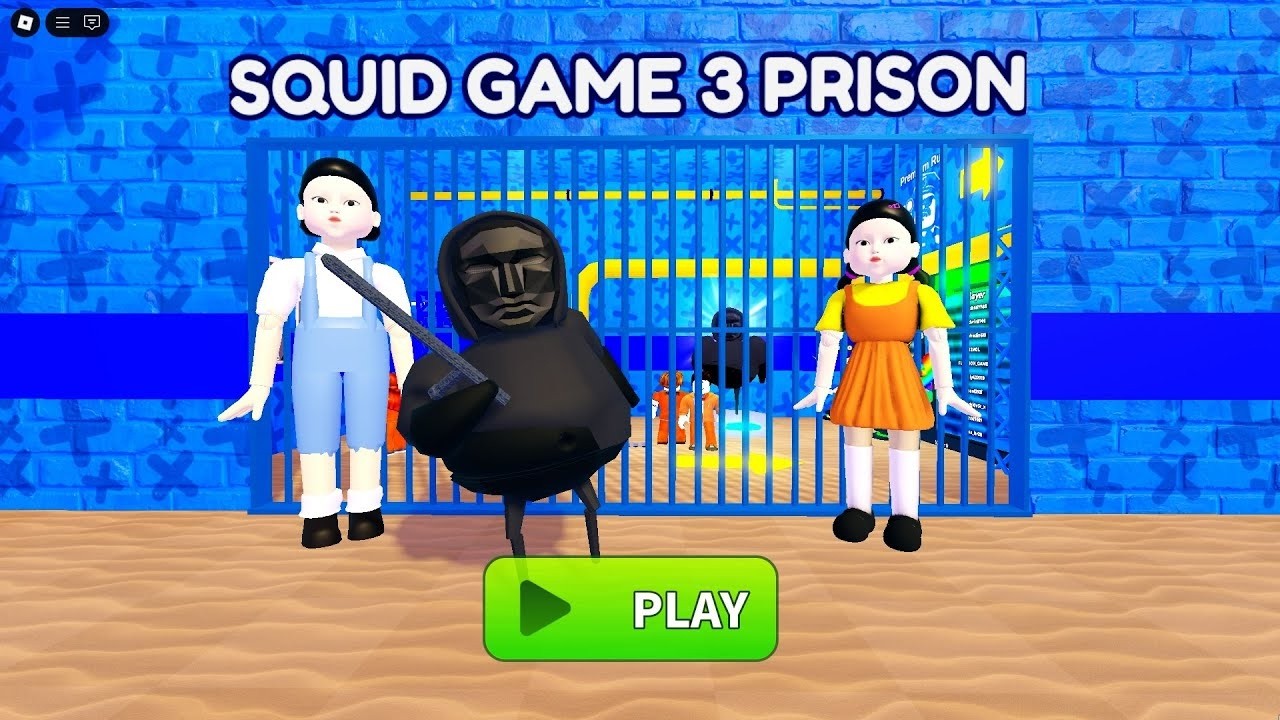 Escaped Squid Game 3 Prison Run SUPER EASY as King! 👑🦑 (New Update Scary Obby)