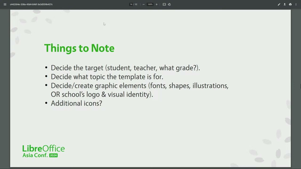 Creating LibreOffice Impress Template for School
