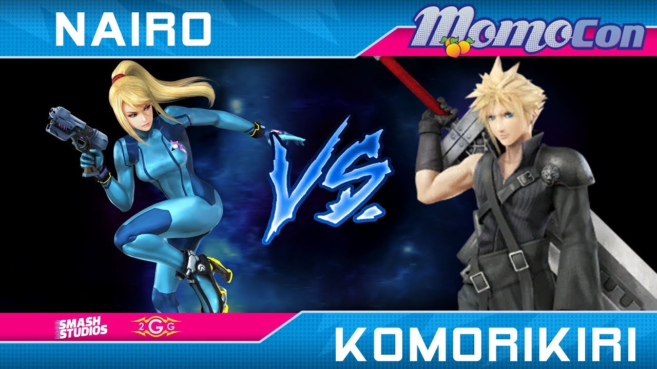 Momocon 2018 Smash 4 - 2GG | Komorikiri (Cloud) vs. NRG | Nairo (Zero Suit Samus) Wii U Losers Semis