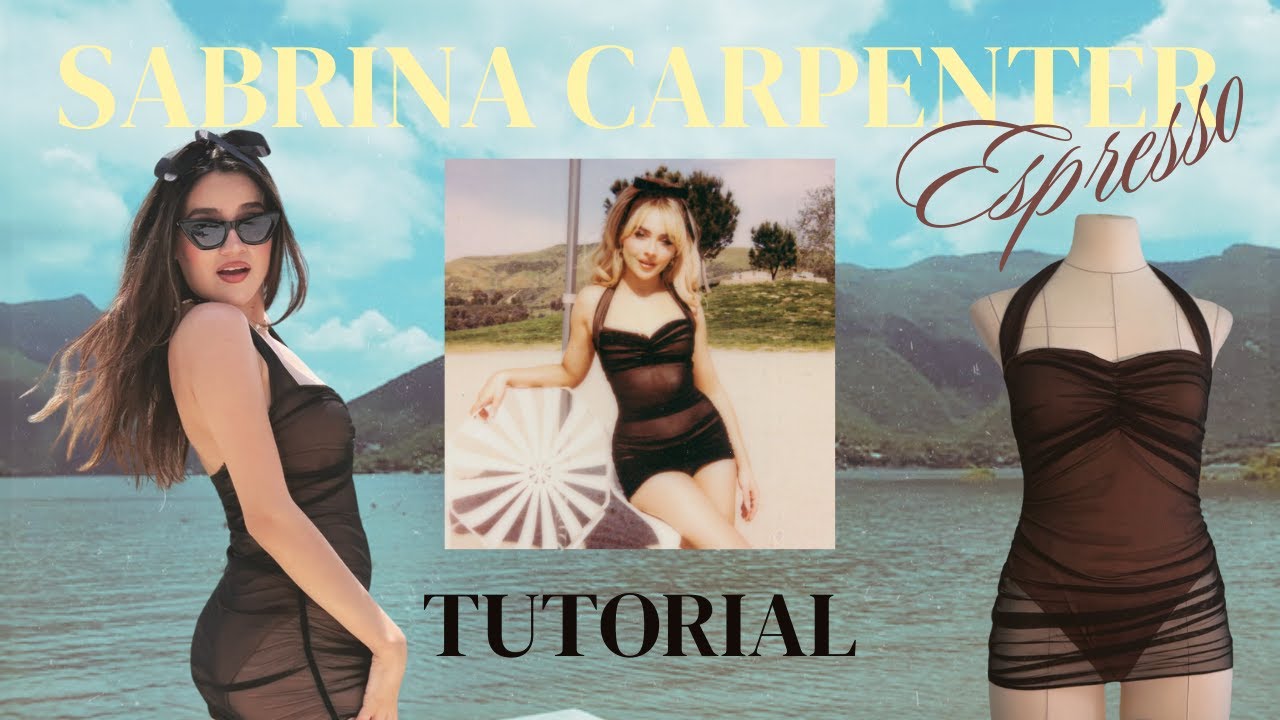 TUTORIAL Traje de baño completo. ESPRESSO DIY☕🤎Sabrina Carpenter
