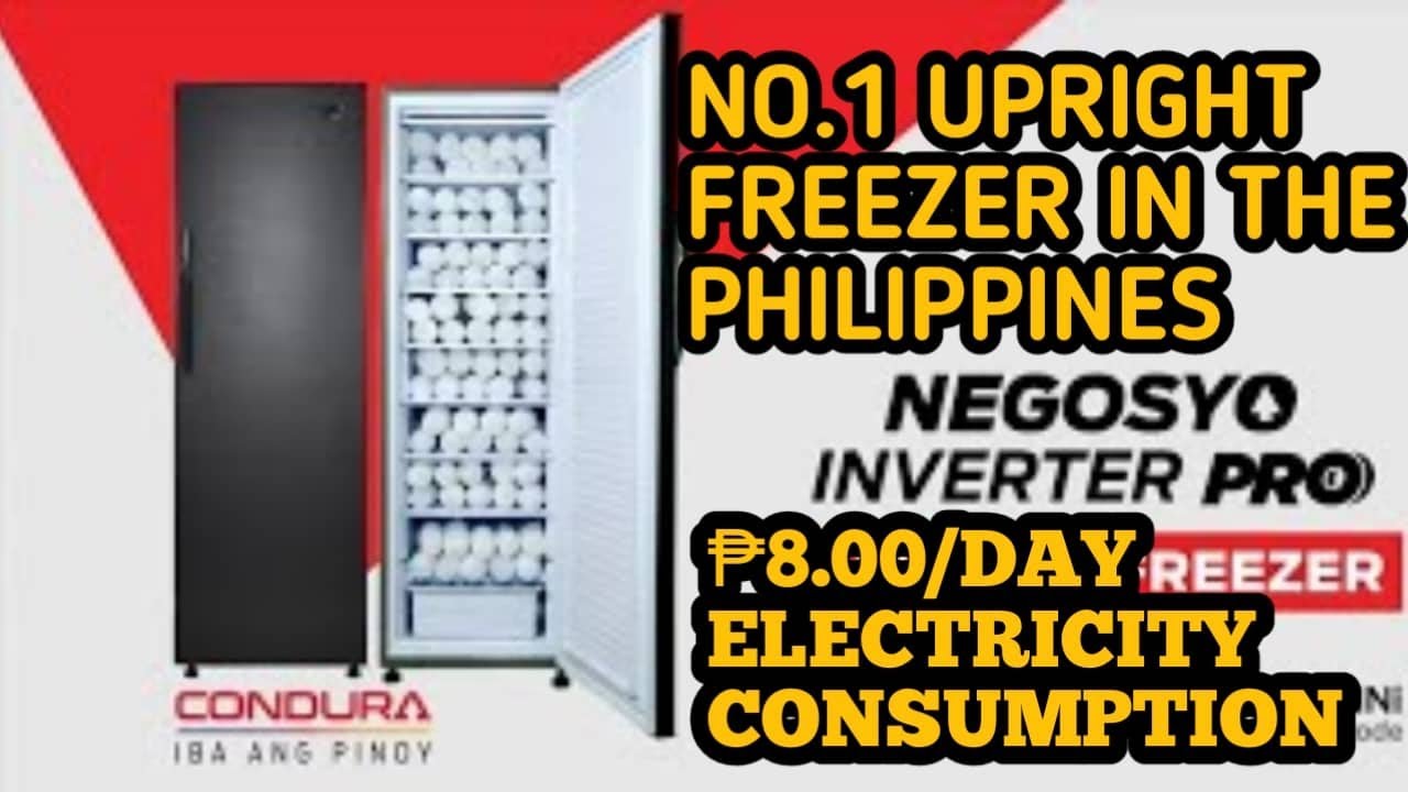 #NO.1 UPRIGHT FREEZER IN THE PHILIPPINES/ INVERTER TECHNOLOGY/ ₱8.OO/DAY  ELECTRICITY CONSUMPTION