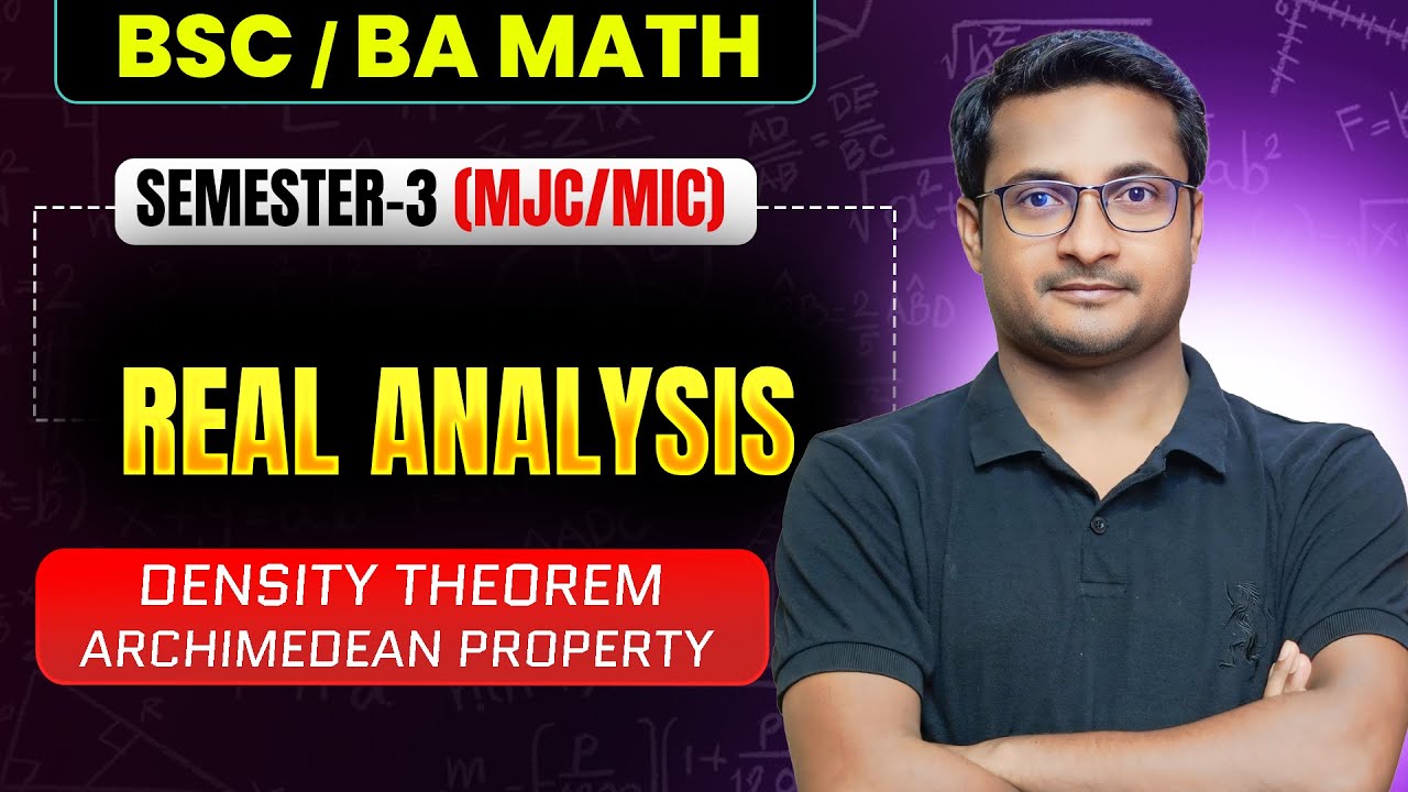 Real Analysis BSc BA Math 3rd Semester | By Thakur Sir