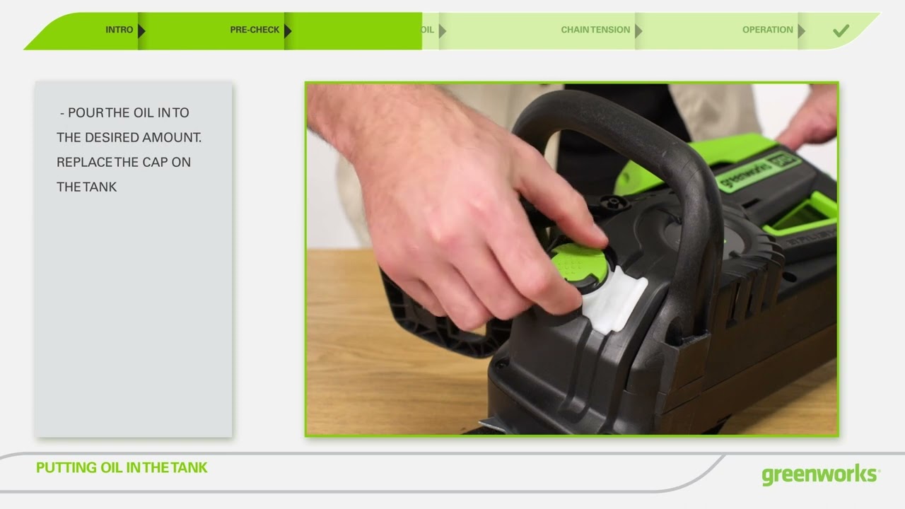 60v chainsaw quick start guide