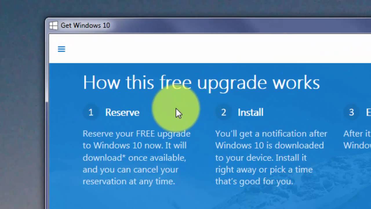 Free Windows 10 Upgrade