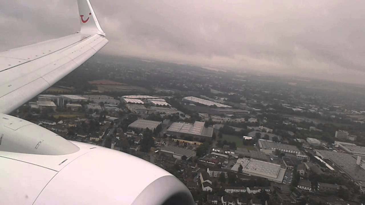 Tuifly 737 sehr gute Landung Düsseldorf
