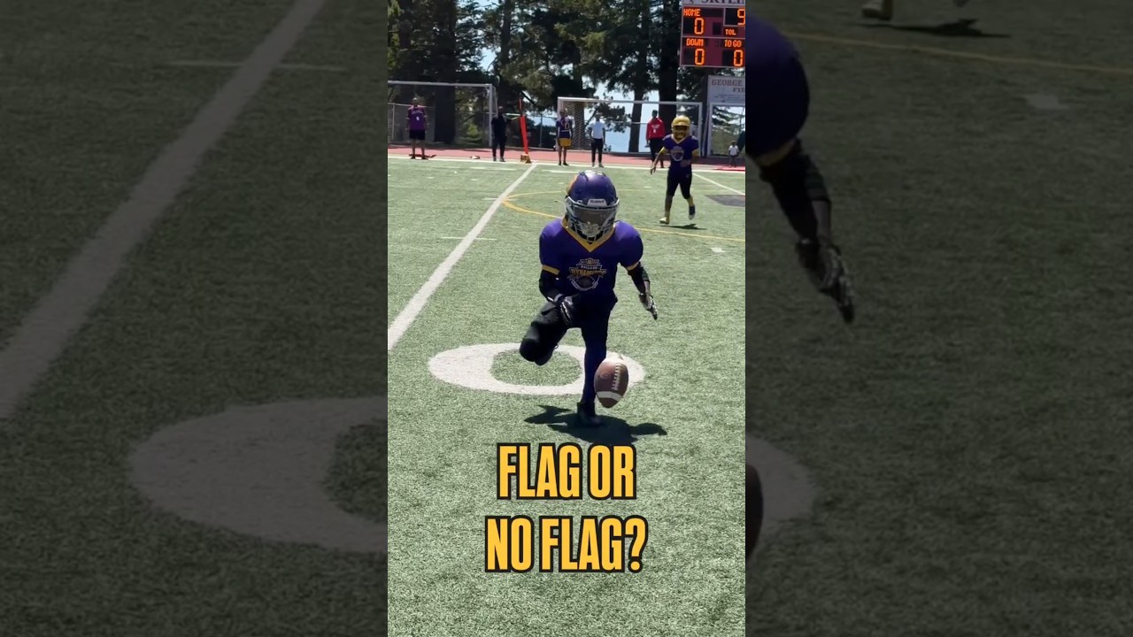 You be the Ref&hellip; 💥 Clean hit or Flag? &bull; &bull;   #youthfootball #youthfootballmtl #yfn #7v7 #explorepage