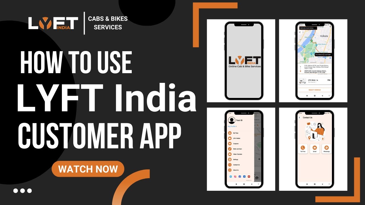 LYFT India Customer App Tutorial Video | New Version | LYFT India