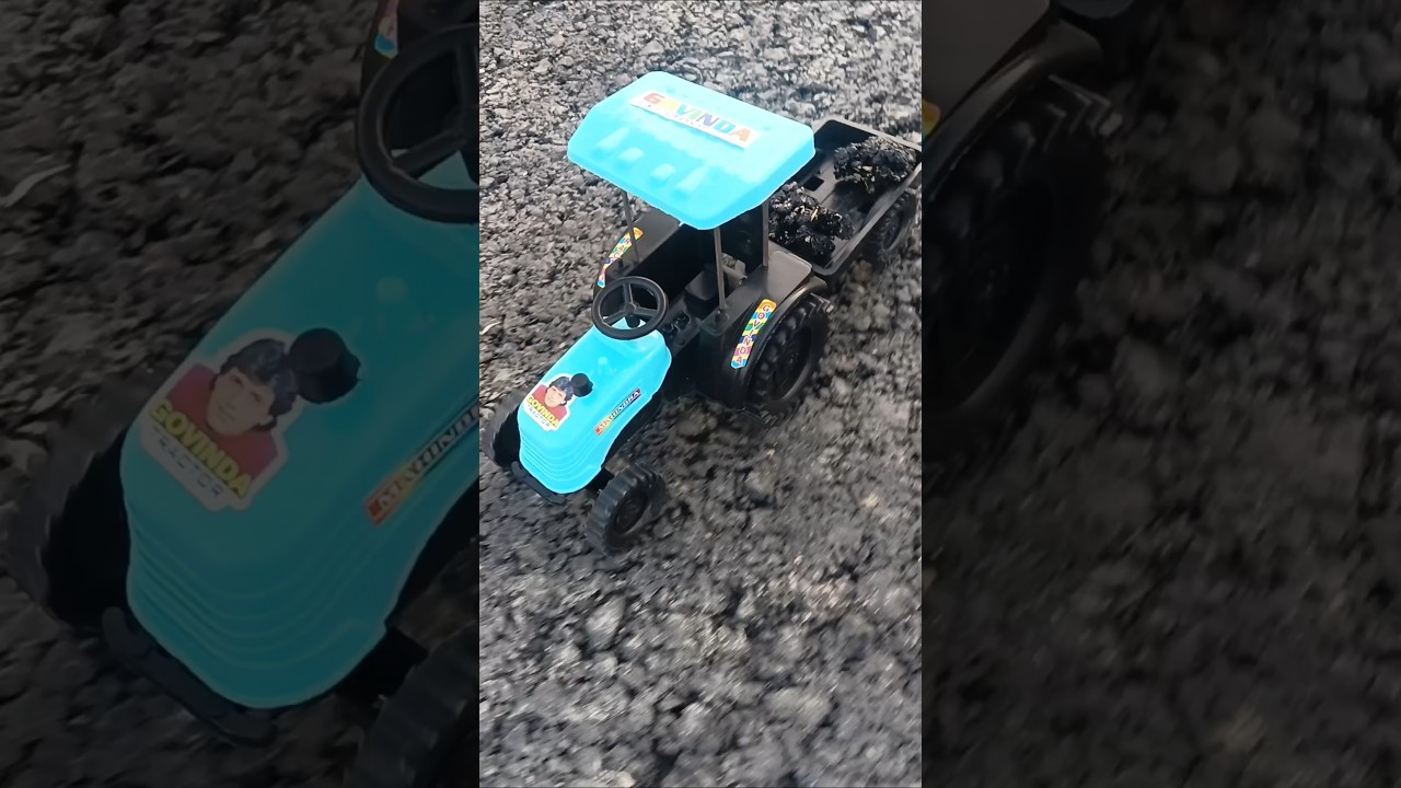 Mini Tractor Toy ka Powerful Action 🔥 | Real Sound & Lights! 🚜 | @Nazib_Ke_Toys