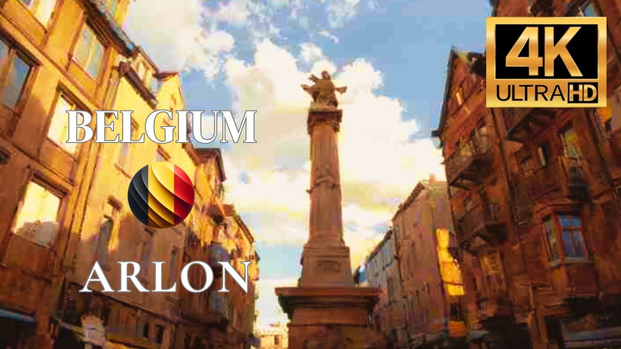 ARLON 🇧🇪 BELGIUM WALKTHROUGH 4K ASMR - Relaxing Urban Sounds & Street Ambience | Walking Tour POV