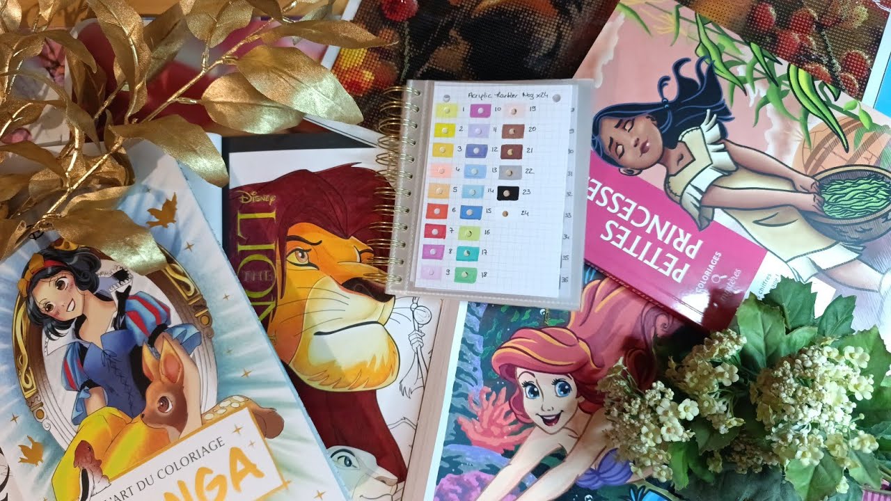 P.A.C, mes en-cours on en fait quoi? Nuancier, trackers, projets 2025, haul (Coloriages adultes 💙)