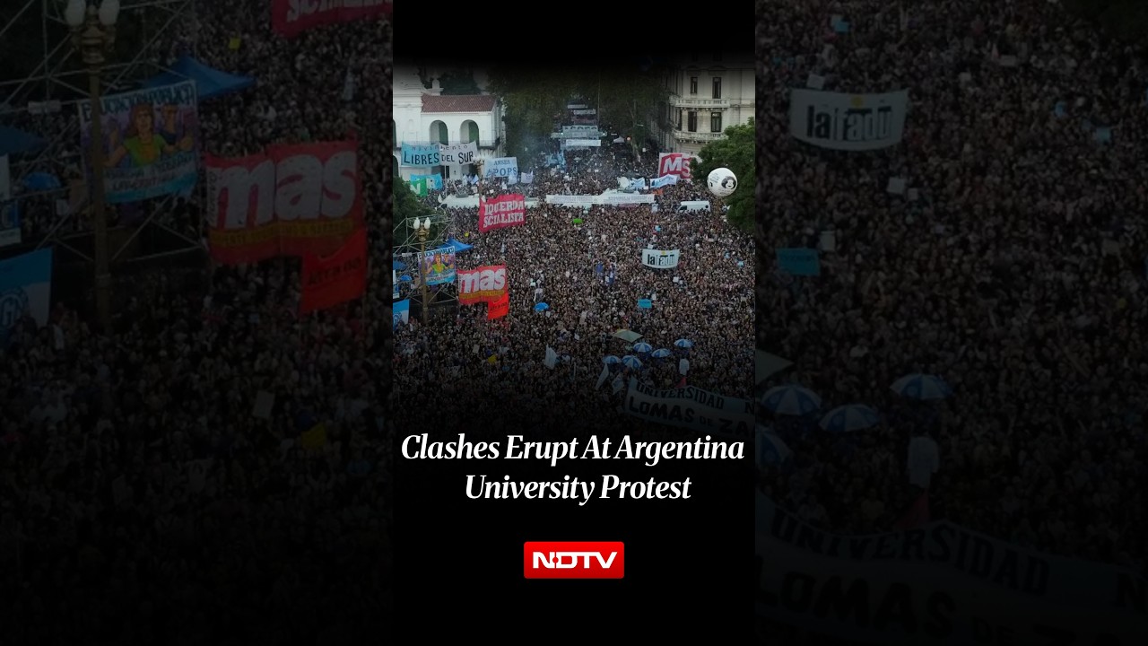 Argentina University Funding Protest Turns Violent As March Against Milei Ends In Clashes