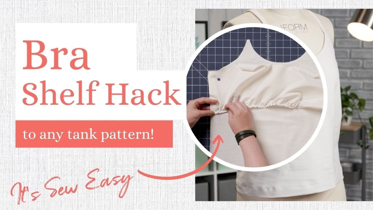 How to Add a Shelf Bra to a Tank Sewing Pattern