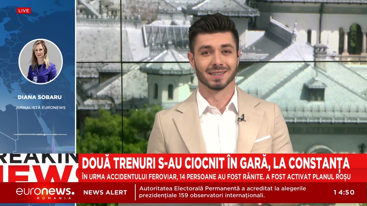 Două trenuri s-au ciocnit în Gara Constanța. Autoritățile au activat Planul Rosu de Intervenție