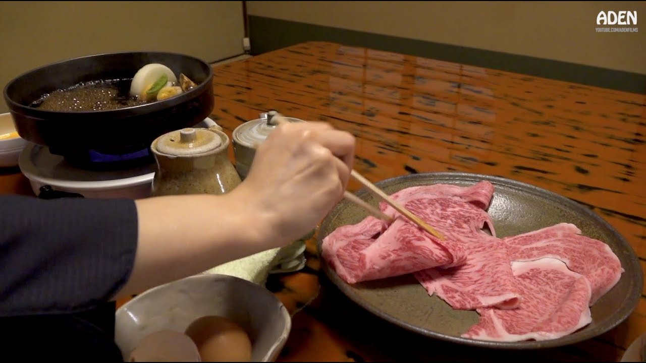 High-end Sukiyaki in Tokyo - Wagyu Beef in Japan