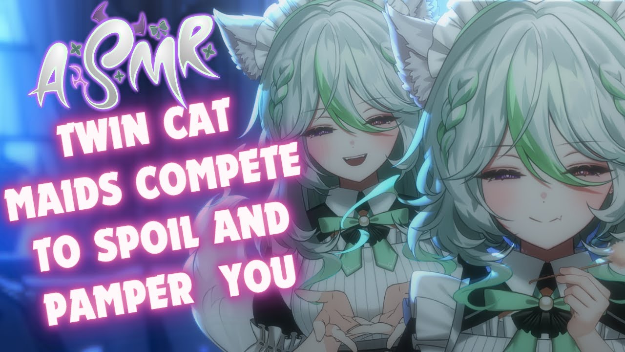 Twin Cat Maids Compete to Spoil & Pamper You ASMR【 3DIOS | F4A   Personal Attention 】