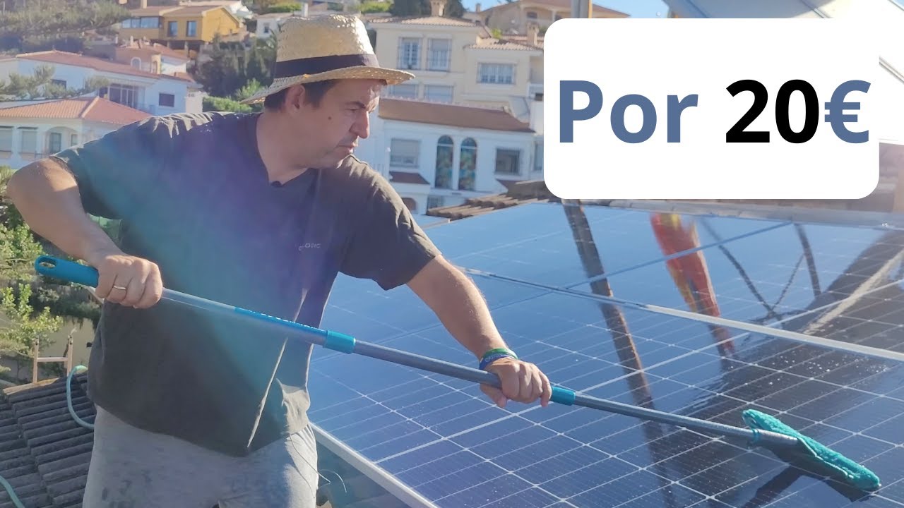 Limpieza placas ☀️solares en 15 minutos