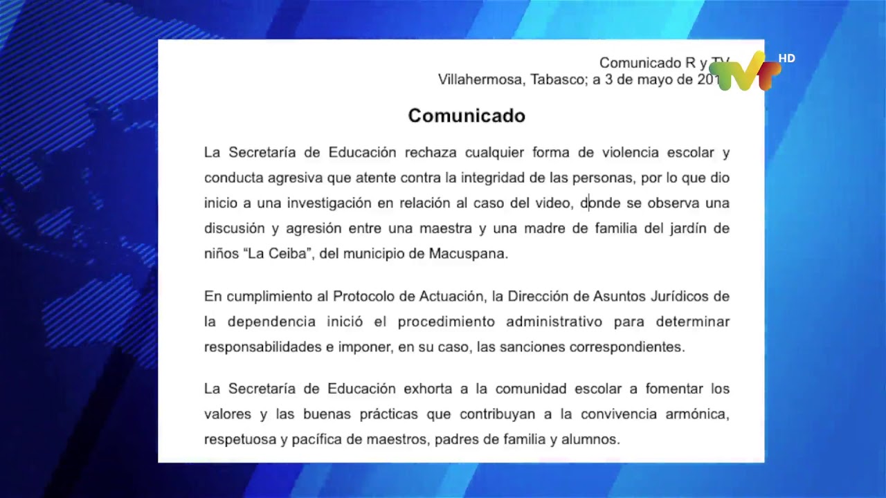Comunicado SEP