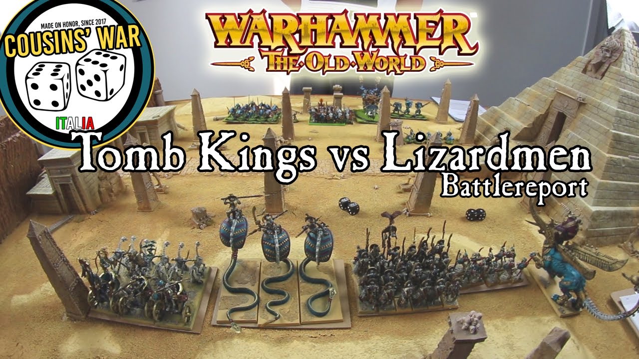 BattleReport: TOMB KINGS vs LIZARDMEN - Warhammer THE OLD WORLD (ITA)