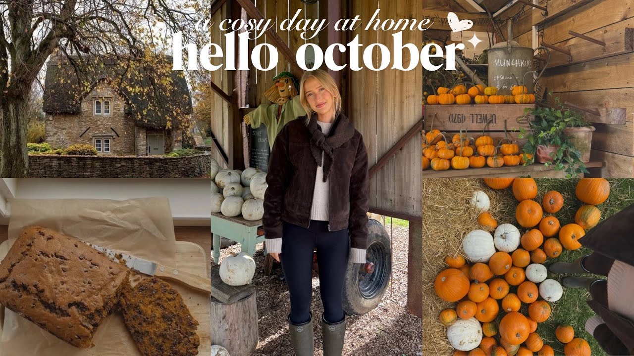 привет, октябрь 🎃🍂 уютный день дома и тыквенная грядка