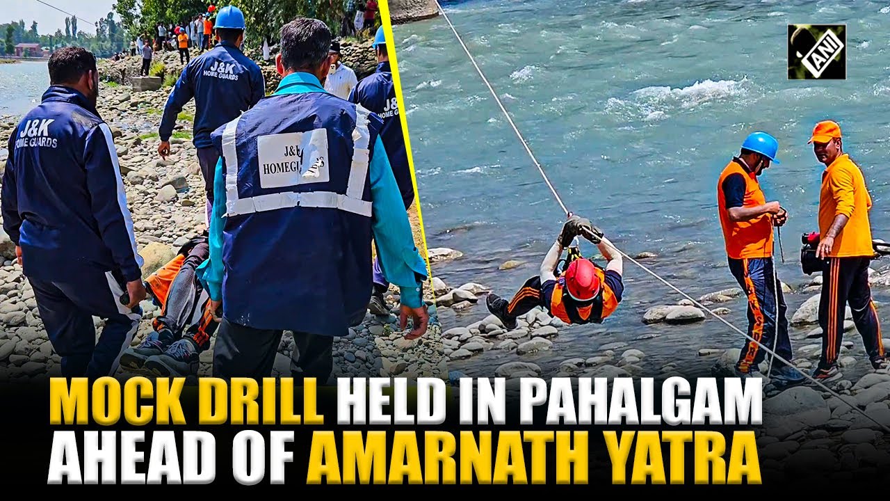 Mock drill held in J&K’s Pahalgam ahead of Amarnath Yatra to test disaster preparations