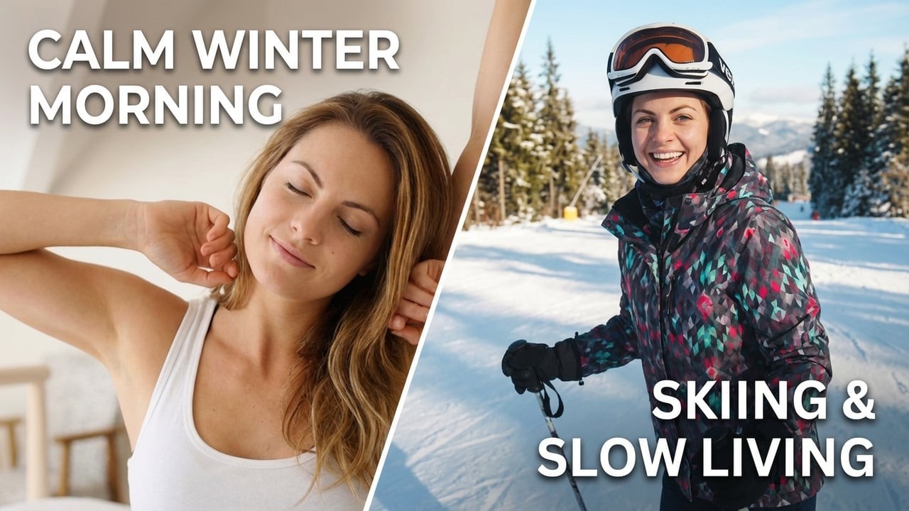 Calm Winter Morning Routine | Aesthetic Skiing & Slow Living