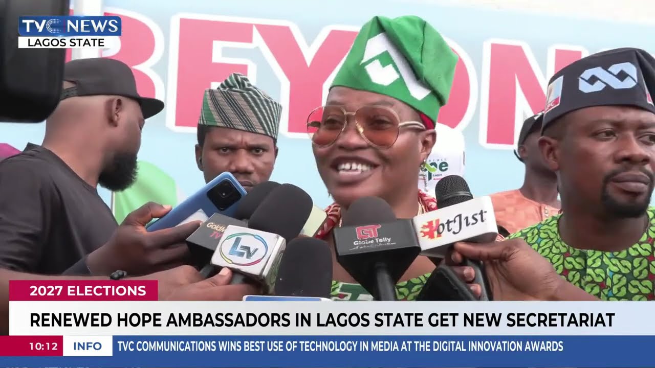 Renewed Hope Ambassadors In Lagos State Get New Secretariat