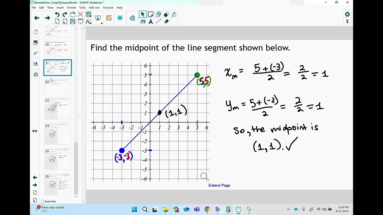 GLA01 19 FindCenterandRadiusGivenEndpoints