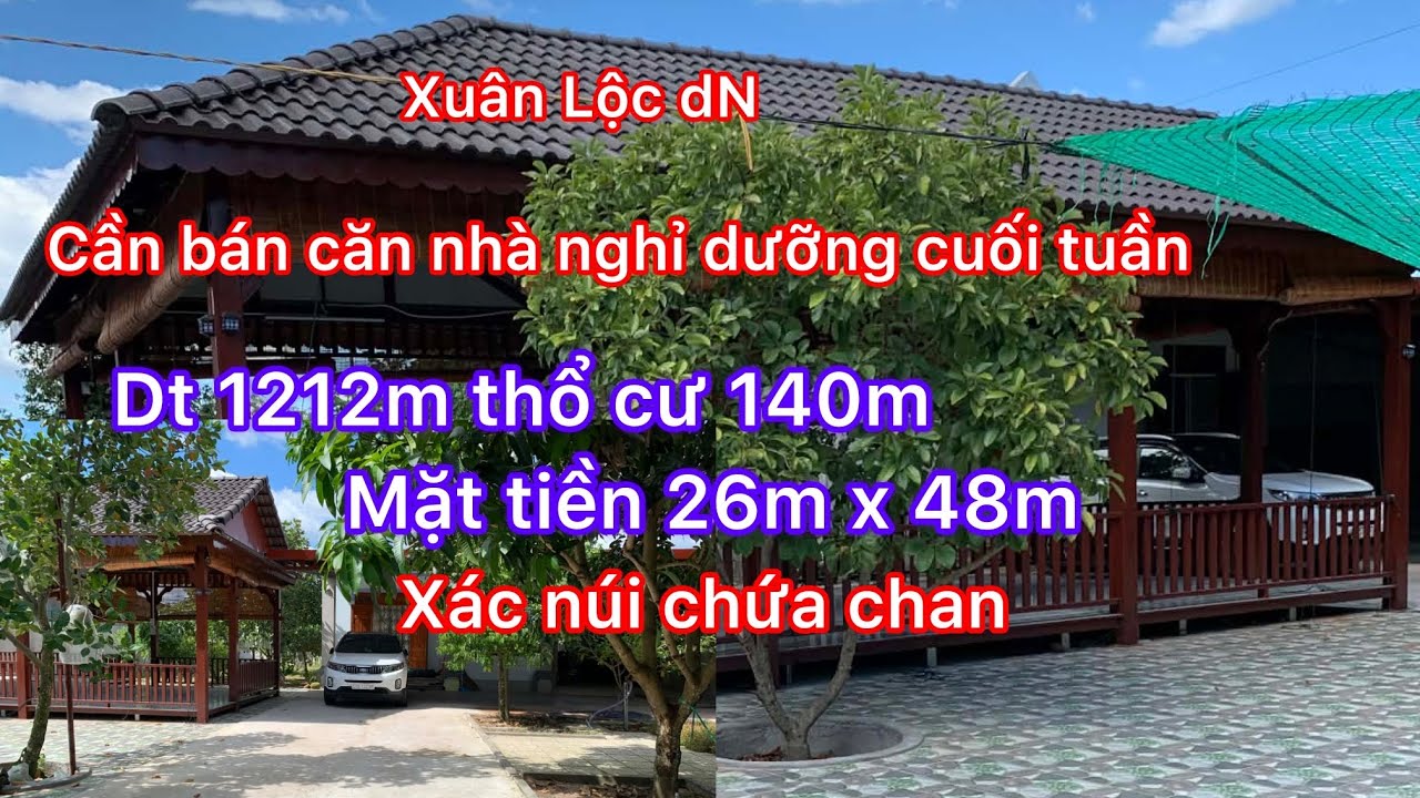 Chủ cần bán lô đất Gấp để về quê gấp có nhà máy thái vườn cây ăn trái thổ 140m xác núi chứa chan