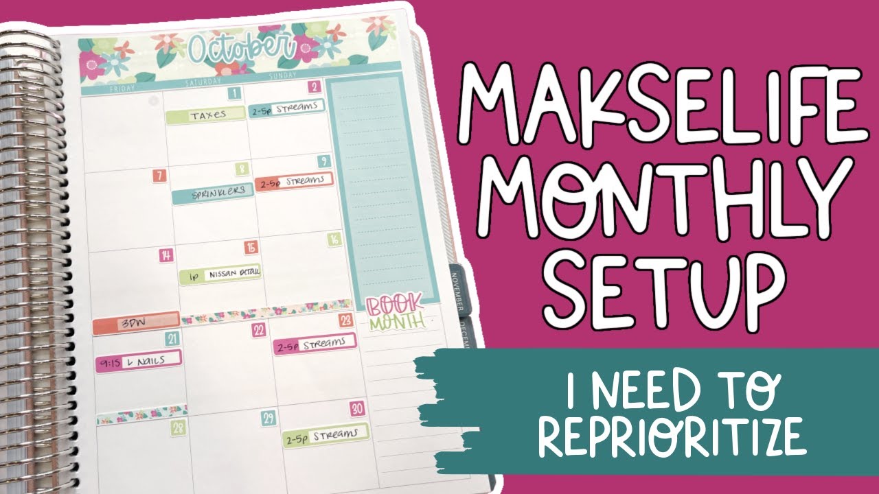 BOUNDARIES AND EXPECTATIONS | MakseLife Goals + October Setup