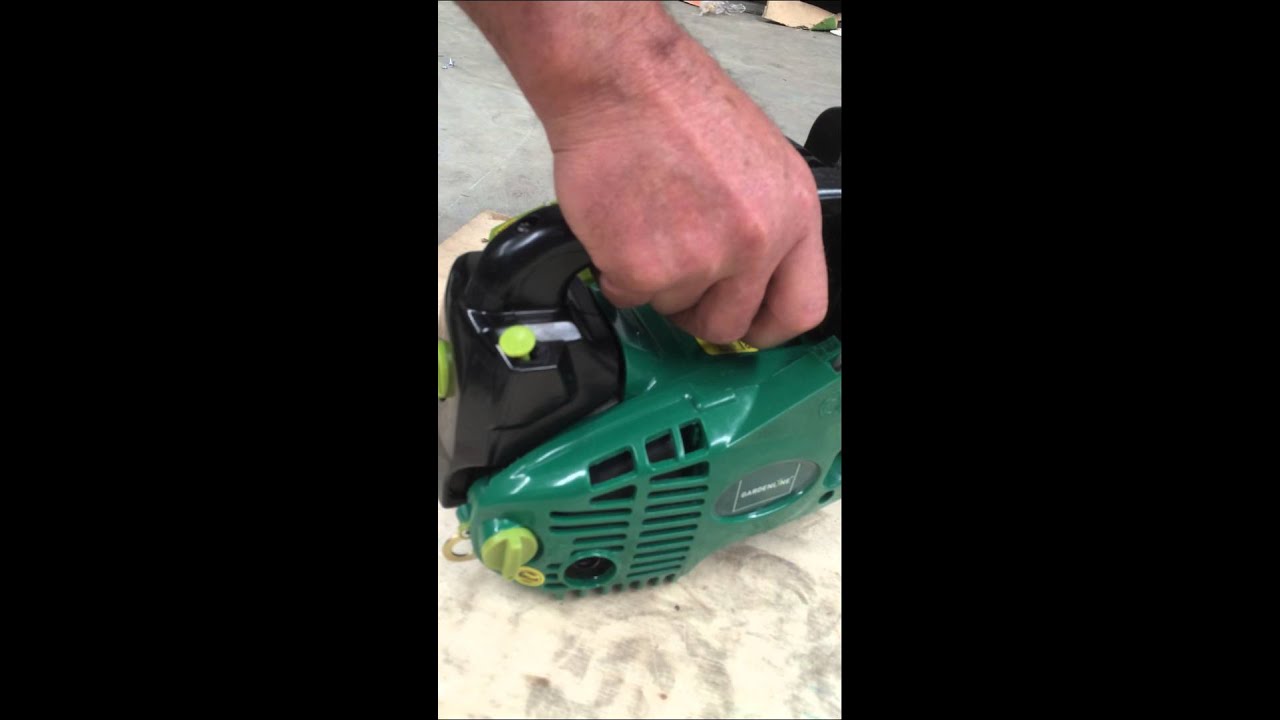 46460 / PCH25 - Starting and stopping the chainsaw
