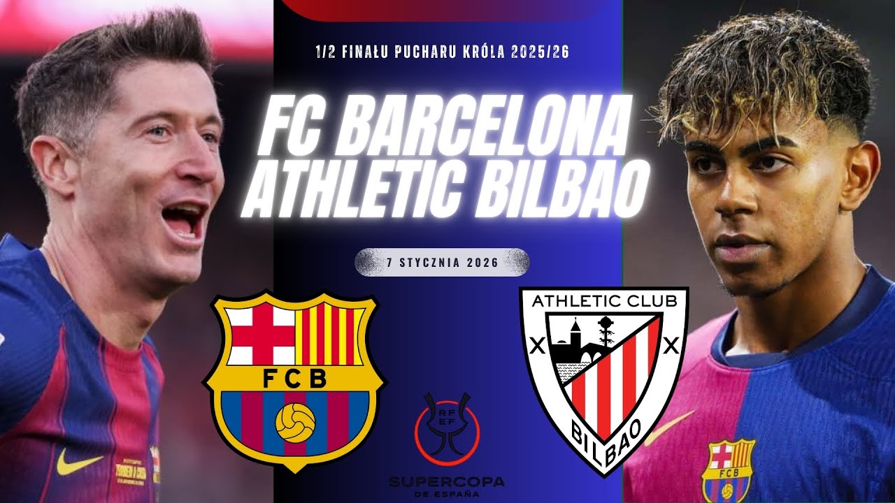 FC BARCELONA 5-0 ATHLETIC BILBAO | SUPERPUCHAR HISZPANII | RELACJA NA ŻYWO KOMENTARZ LIVE STREM