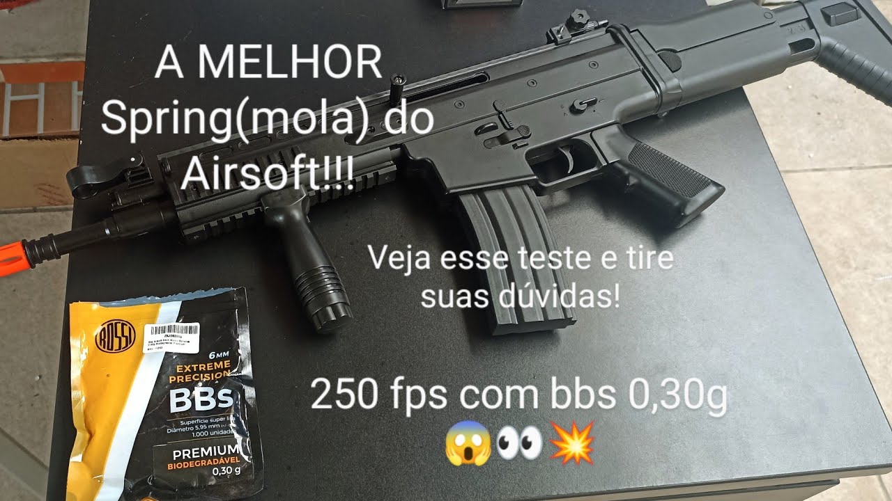 Rifle de Airsoft Fn Scar L Spring Vigor 8902A MELHOR custo-benefício(Teste dinâmico!)