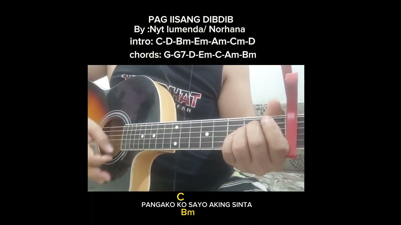 PAGIISANG DIBDIB BY:NYT LUMENDA AND NORHANA lyrics and chords tutorial 