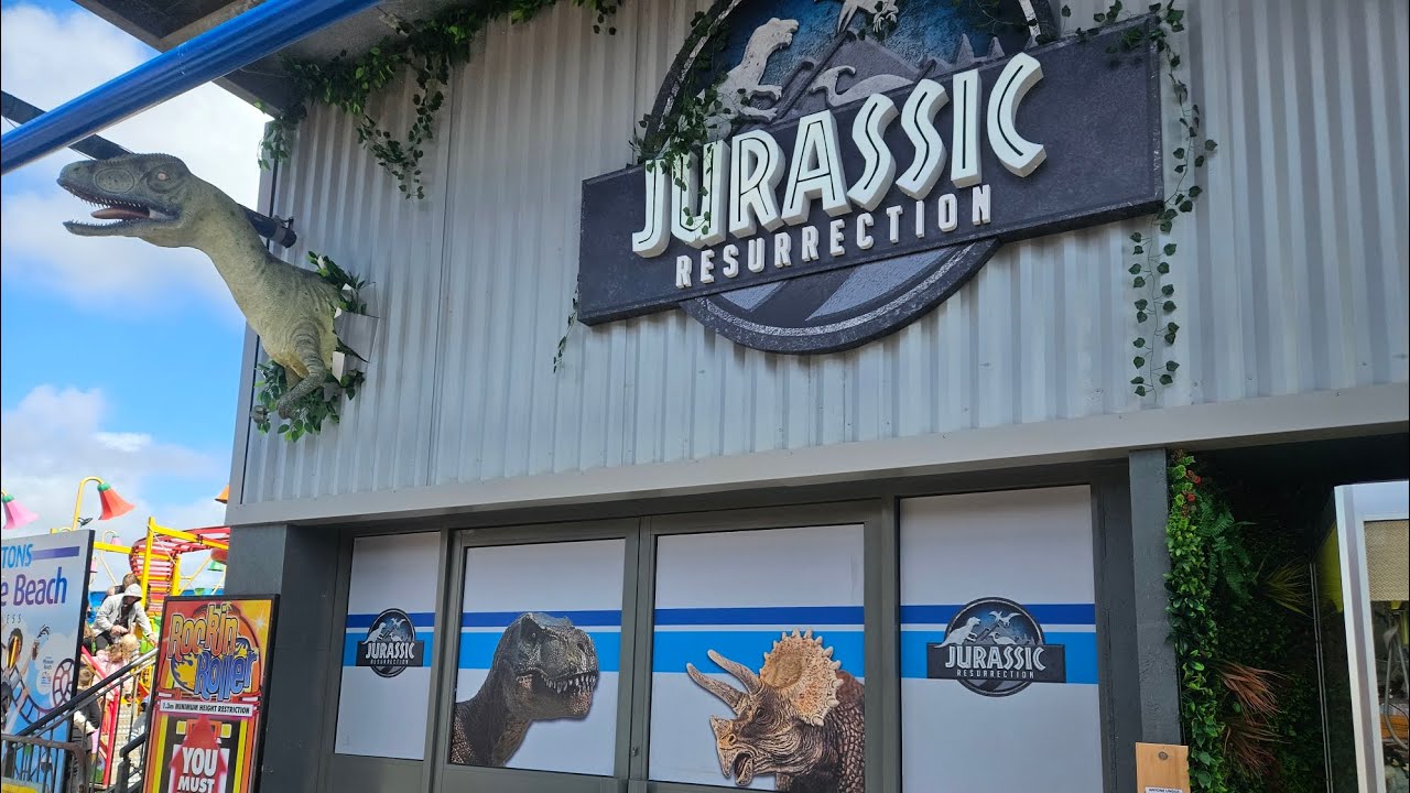 Jurassic Resurrection Ride At Bottons Pleasure Beach NEW For 2025