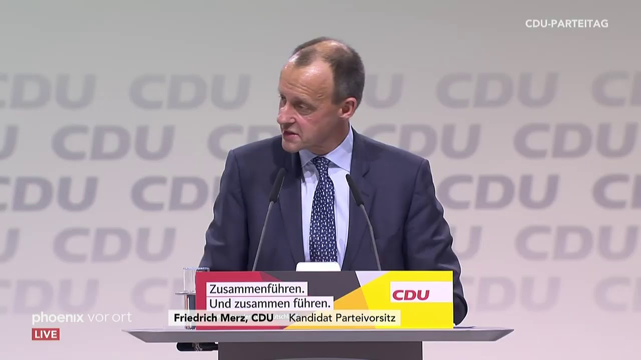 Bewerbungsrede von Friedrich Merz auf dem CDU-Parteitag