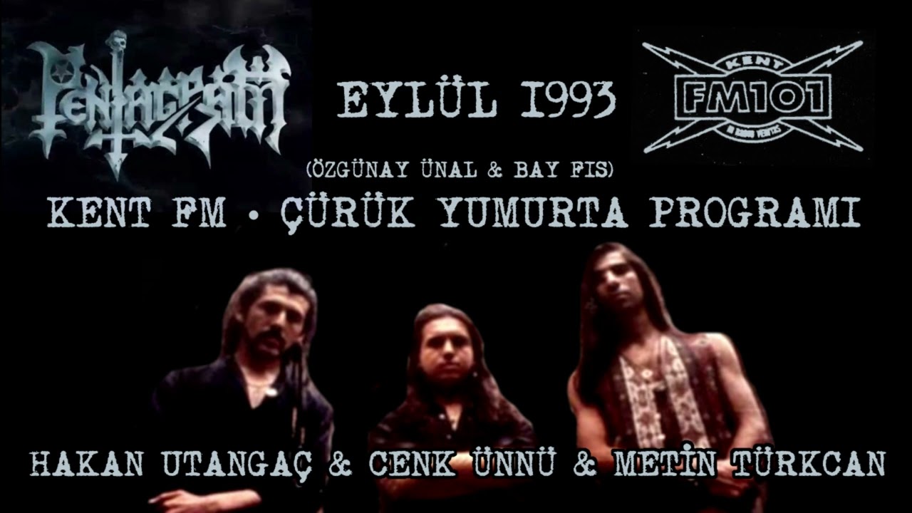 Pentagram - Eylül 1993 - Kent FM Röportajı (Hakan Utangaç, Cenk Ünnü, Metin Türkcan)