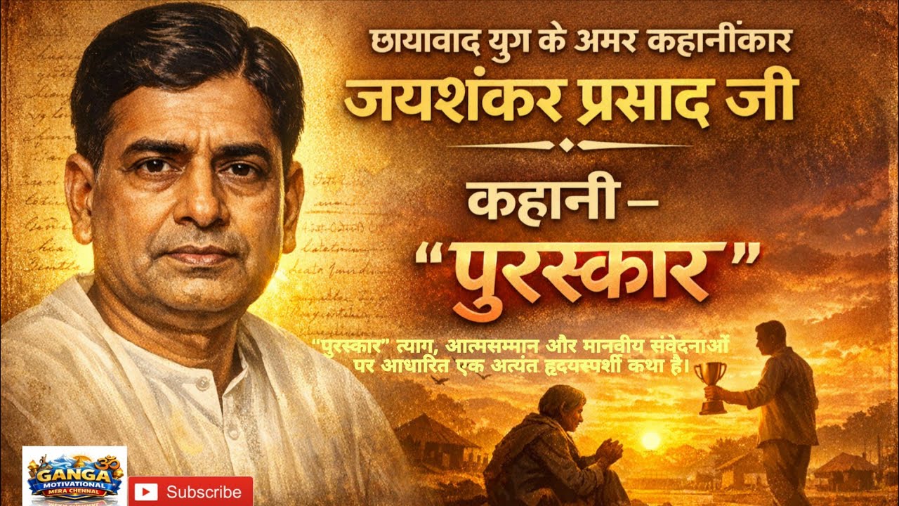 जयशंकर प्रसाद जी की प्रसिद्ध कहानी “पुरस्कार”-(Puraskar)