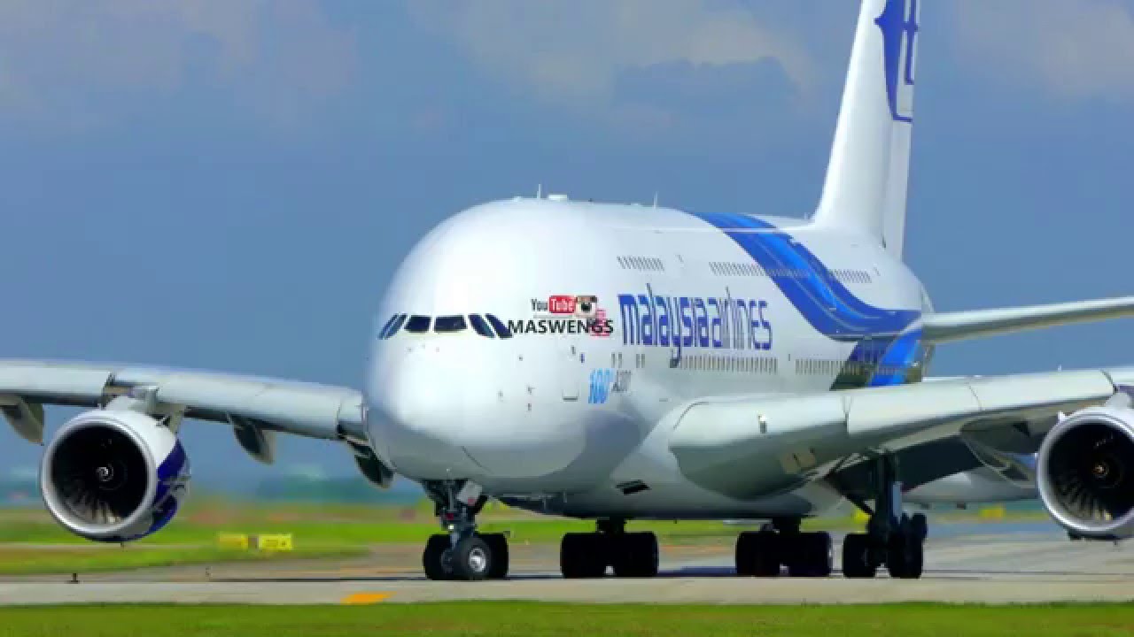 ATC Malaysia Airlines Airbus A380-841 9M-MNF Takeoff KLIA KUL WMKK