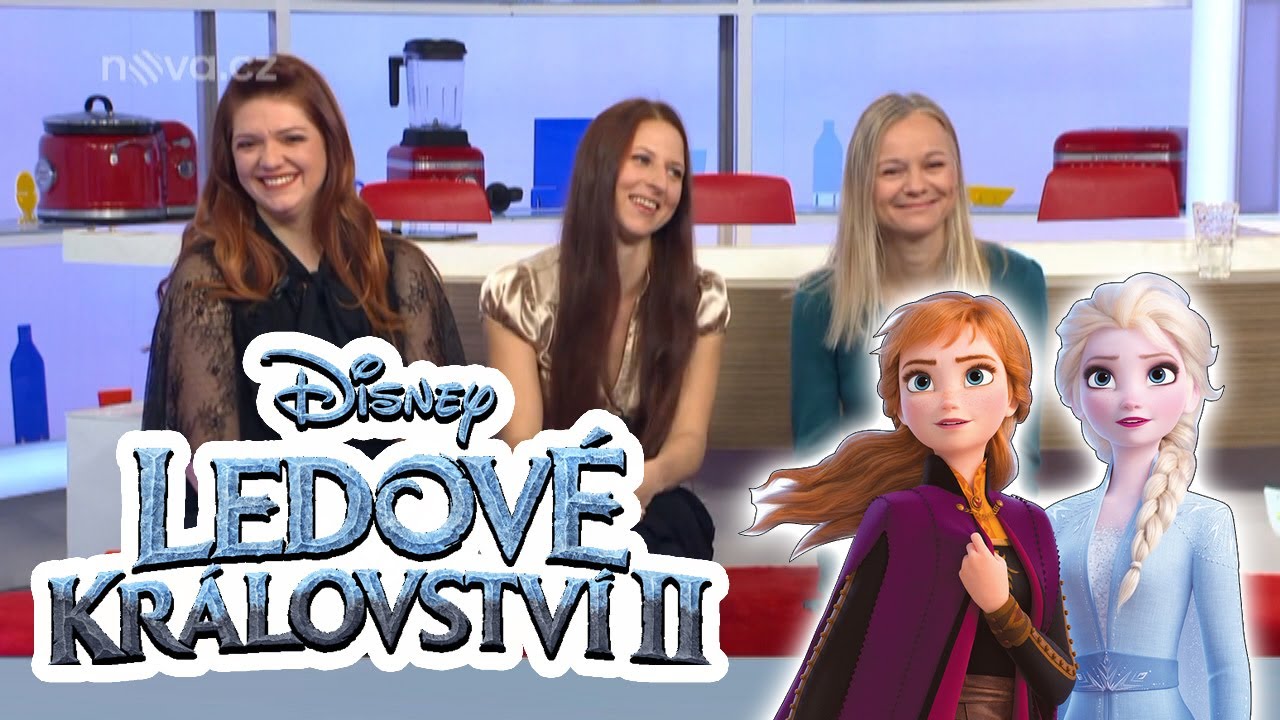 Ledové království 2 -  rozhovor o dabingu s Annou, Elsou a Idunou - Snídaně s Novou 12/2019
